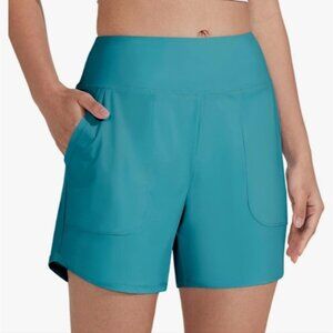 WILLIT | Women's Atoll Quick Dry High Waisted Swim Board Shorts UPF 50+